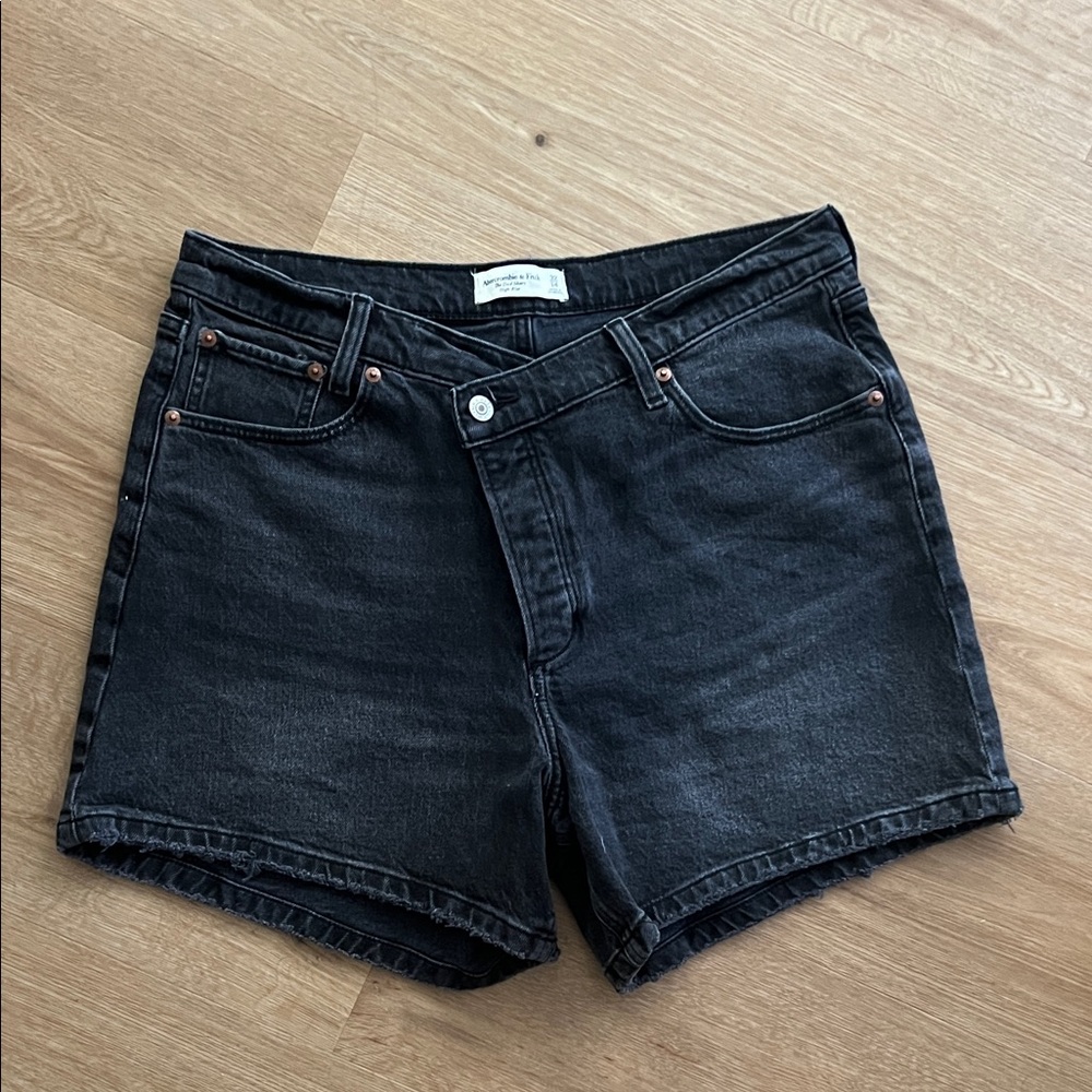 Abercrombie & Fitch Dark Denim Jean Shorts
